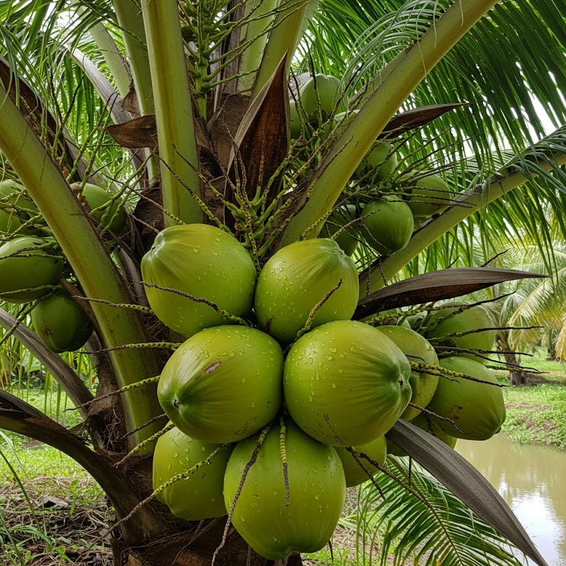 Fresh, hydrating Vietnamese Coconut ready for export