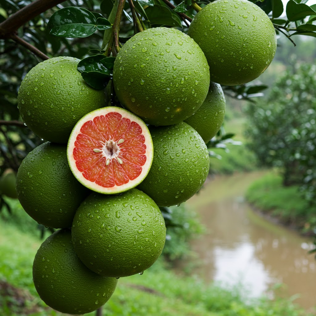 Large, juicy Vietnamese Pomelo, rich in Vitamin C